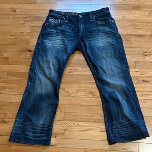 Rock Revival Dark Blue Relaxed Jeans